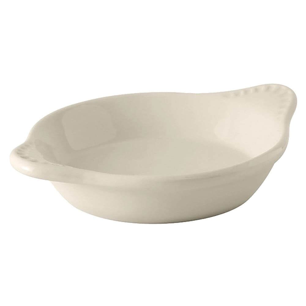 Tuxton BEN-0902 9 oz. DuraTux®© Shirred Egg Dish - Ceramic, American White/Eggshell