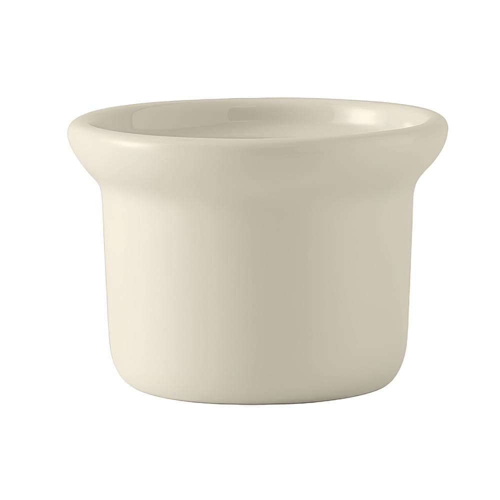Tuxton BES-0805 8 oz Petite Marmite Soup Crock - Ceramic, American White