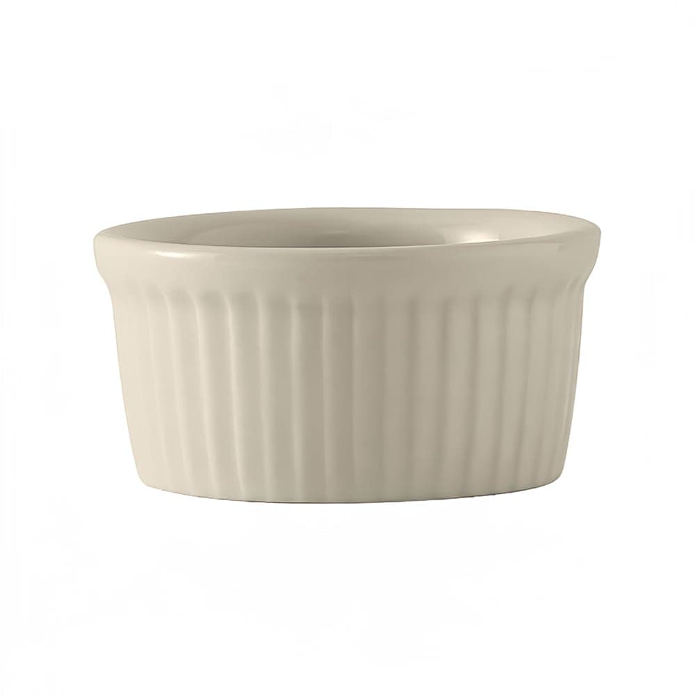 Tuxton BEX-0452 4 1/2 oz Fluted Ramekin - Ceramic, American White