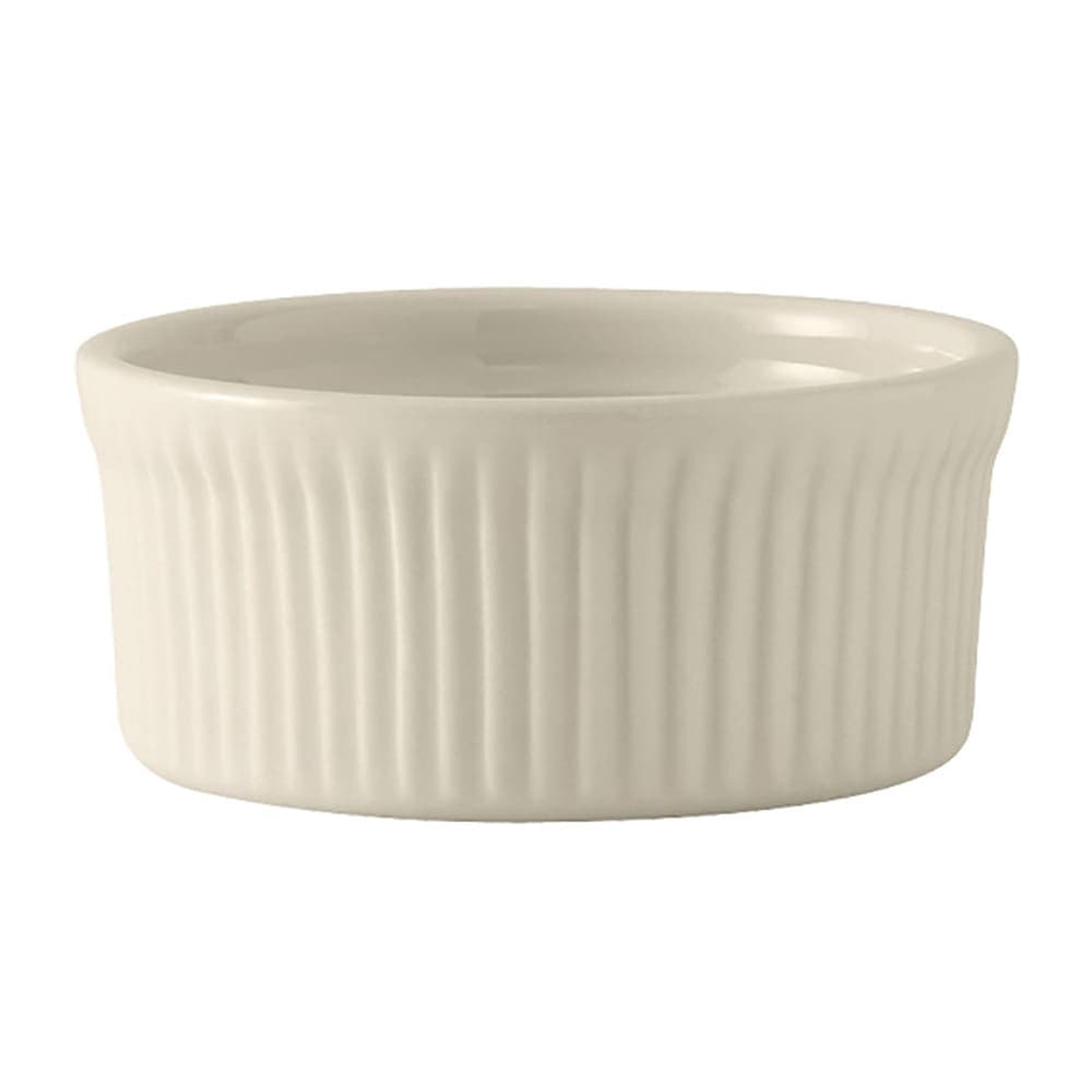 Tuxton BEX-1002 10 oz Round Souffle Dish - Ceramic, American White