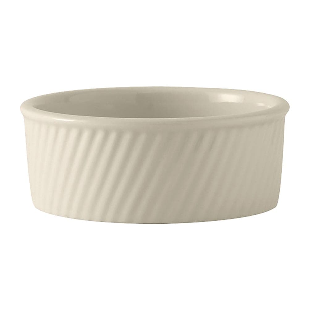 Tuxton BEX-2004 18 oz Round Souffle Dish - Ceramic, American White