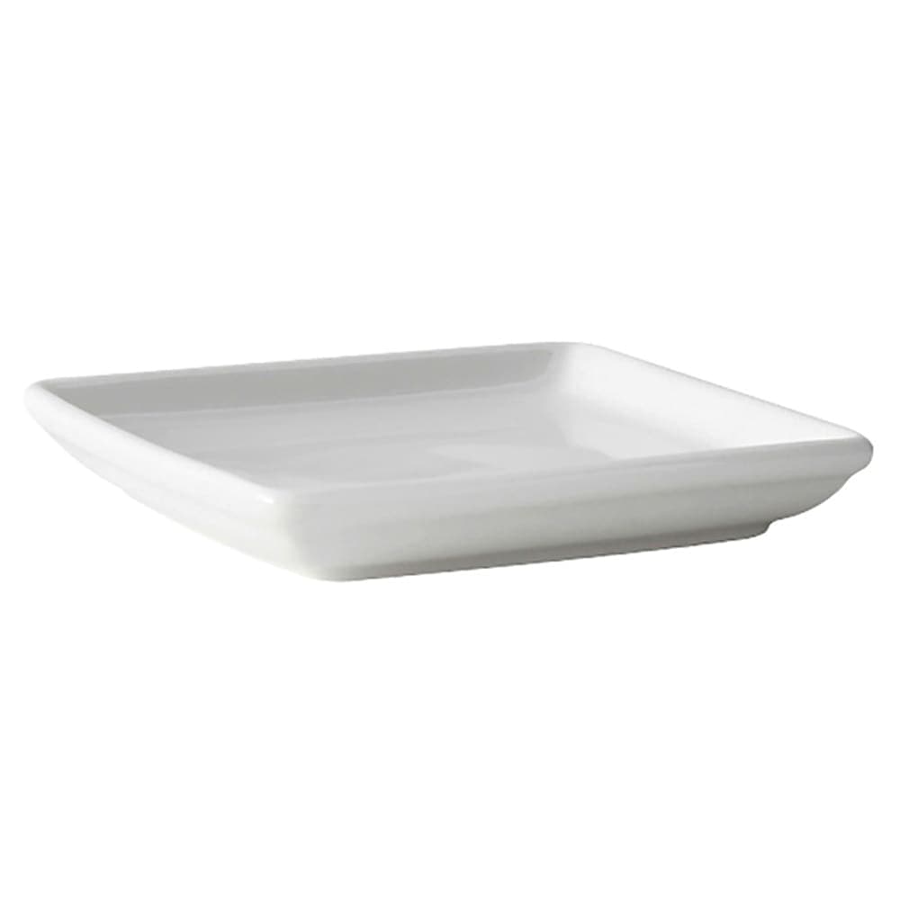 Tuxton BPZ-045H 4 5/8" Square DuraTux®© Tray - China, Porcelain White