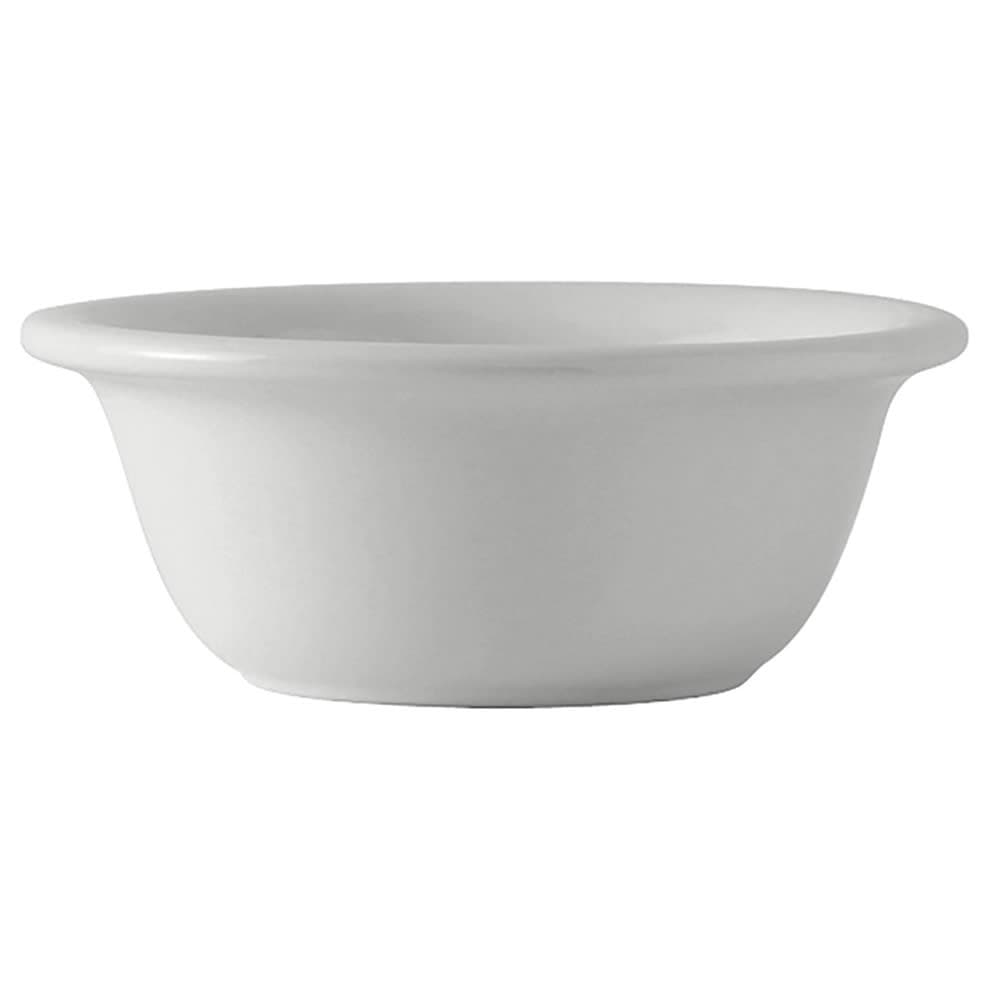 Tuxton BWB-0809 8 oz Round DuraTux®© Casserole Dish - Ceramic, White