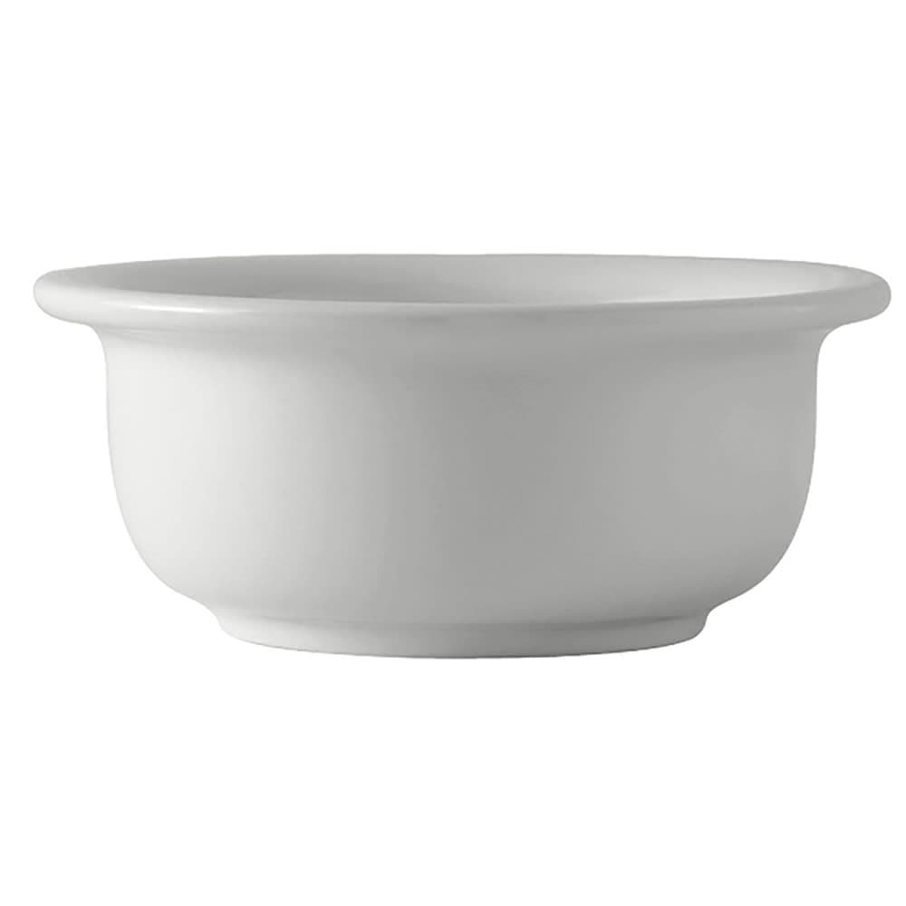 Tuxton BWB-1409 14 oz Round DuraTux®© Casserole Dish - Ceramic, White