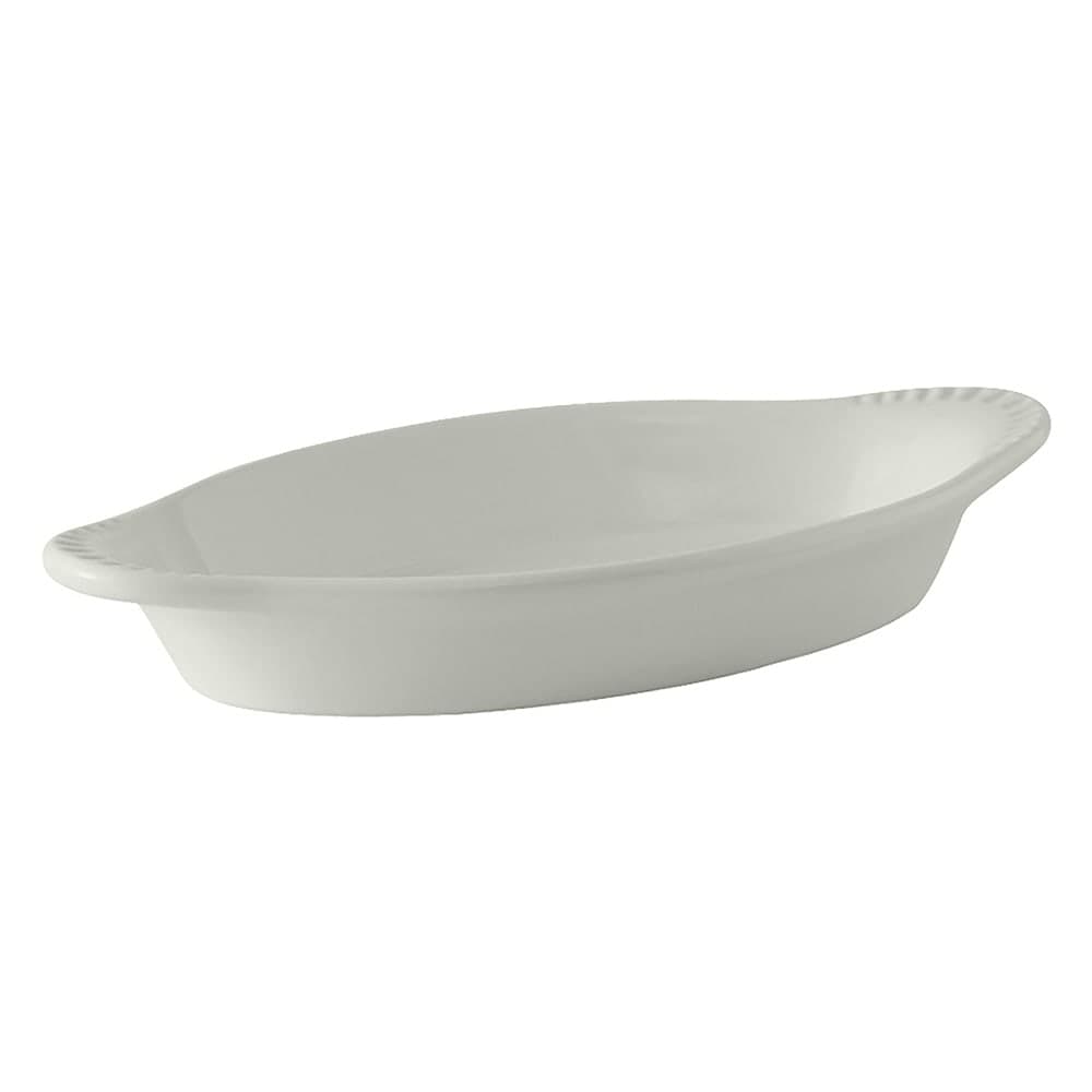 Tuxton BWN-150 17 oz. Oval, Ceramic Welsh Rarebit, White