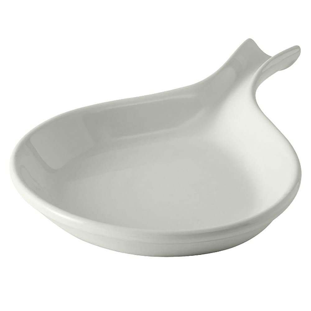 Tuxton BWP-100 12 oz DuraTux®© Fry Pan Server - Ceramic, White