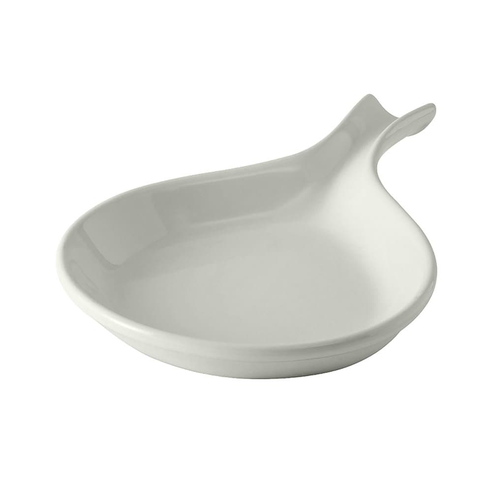 Tuxton BWP-114 18 oz DuraTux®© Fry Pan Server - Ceramic, White