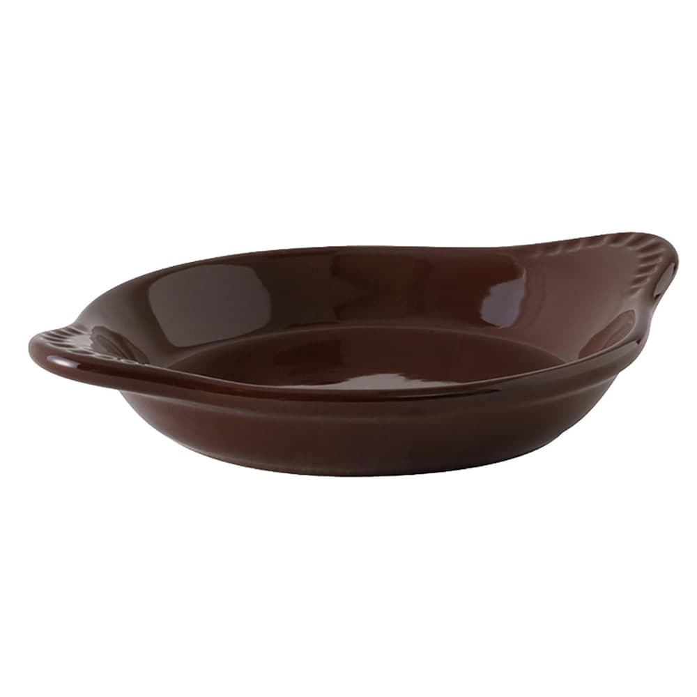 Tuxton DMN-0902 9 oz. DuraTux®© Shirred Egg Dish - Ceramic, Mahogany
