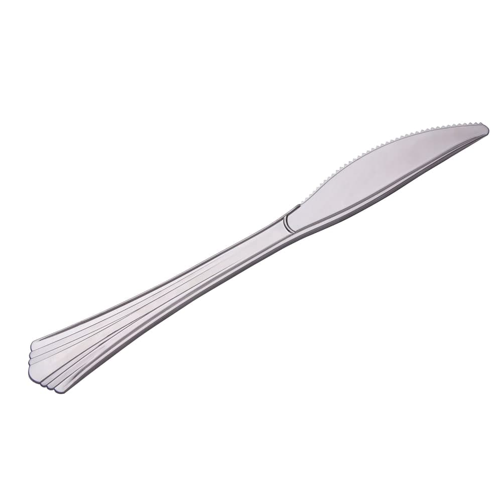 WNA 630155 7 1/2" Disposable Knife - Polystyrene, Silver