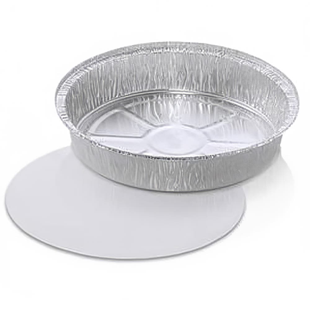 Handi-Foil JCO 9" Round Disposable Foil Pan w/ Board Lid (8090COMBO)