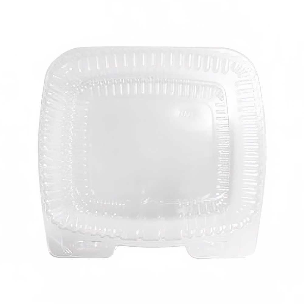 Handi-Foil Handi-Lock Hinged Lid Food Container - 5"L x 5"W x 2 3/4"H, Plastic, Clear (6051S-500)
