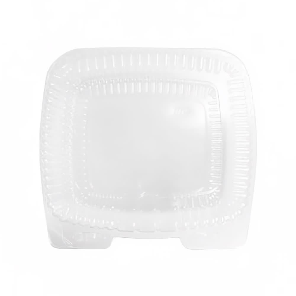 Handi-Foil Handi-Lock Hinged Lid Food Container - 5"L x 5"W x 2 3/4"H, Plastic, Clear (6051D-500)