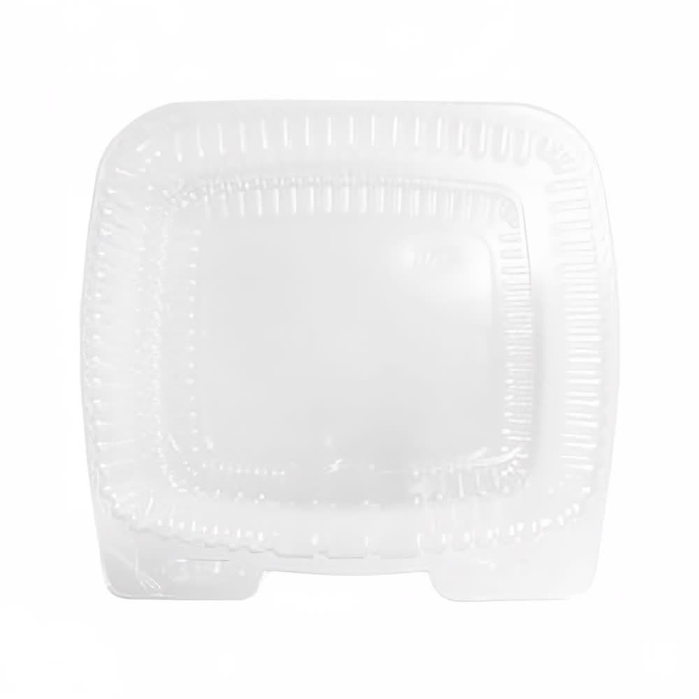 Handi-Foil Handi-Lock Hinged Lid Food Container - 9"L x 9"W x 3"H, Plastic, Clear (6091S-250)