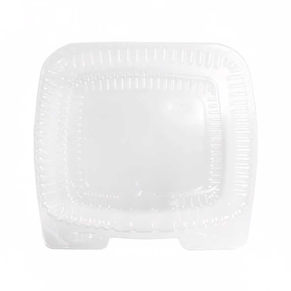Handi-Foil Handi-Lock Hinged Lid Food Container - 9"L x 9"W x 3"H, Plastic, Clear (6091D-250)