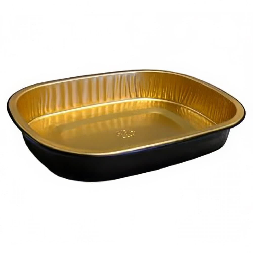 Handi-Foil Gourmet-To-Go Container - 9 3/4" x 7 3/4", Gold (4202-70-150)