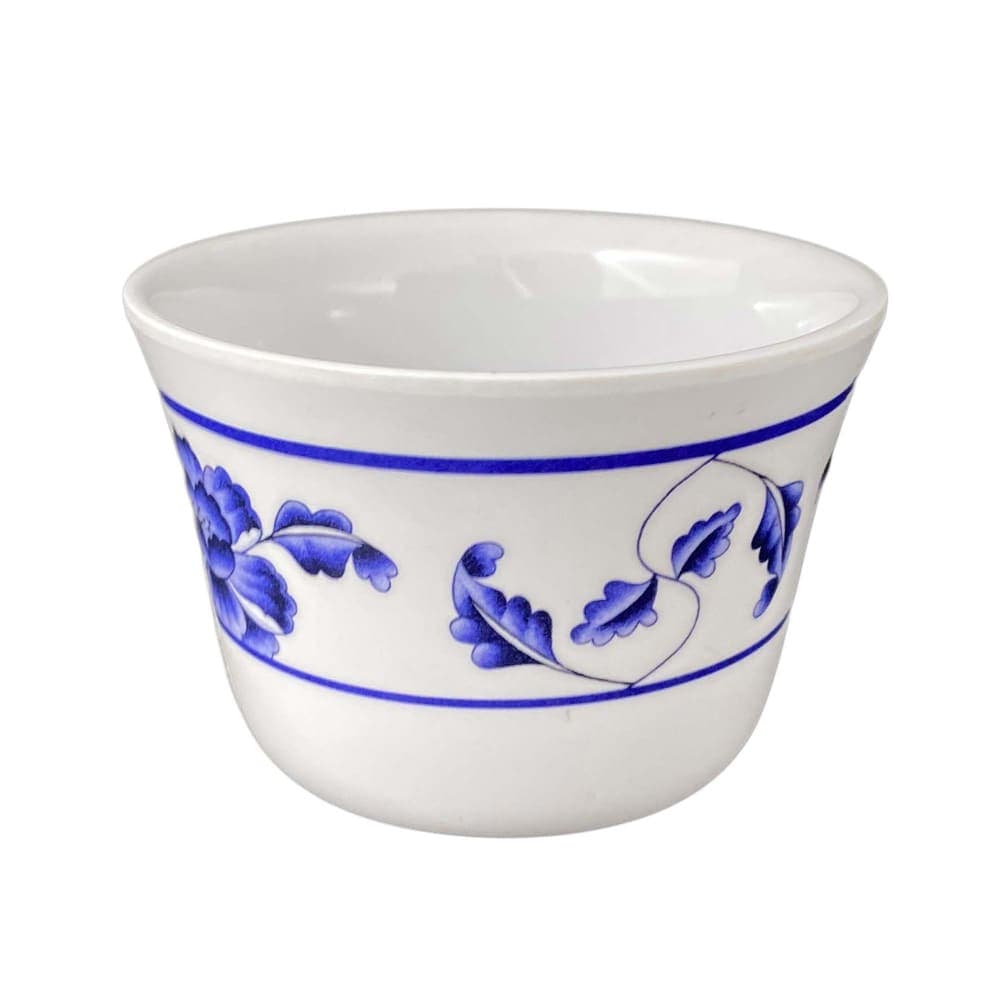 Thunder Group 9152TB 5 oz Melamine Tea Cup, White/Blue