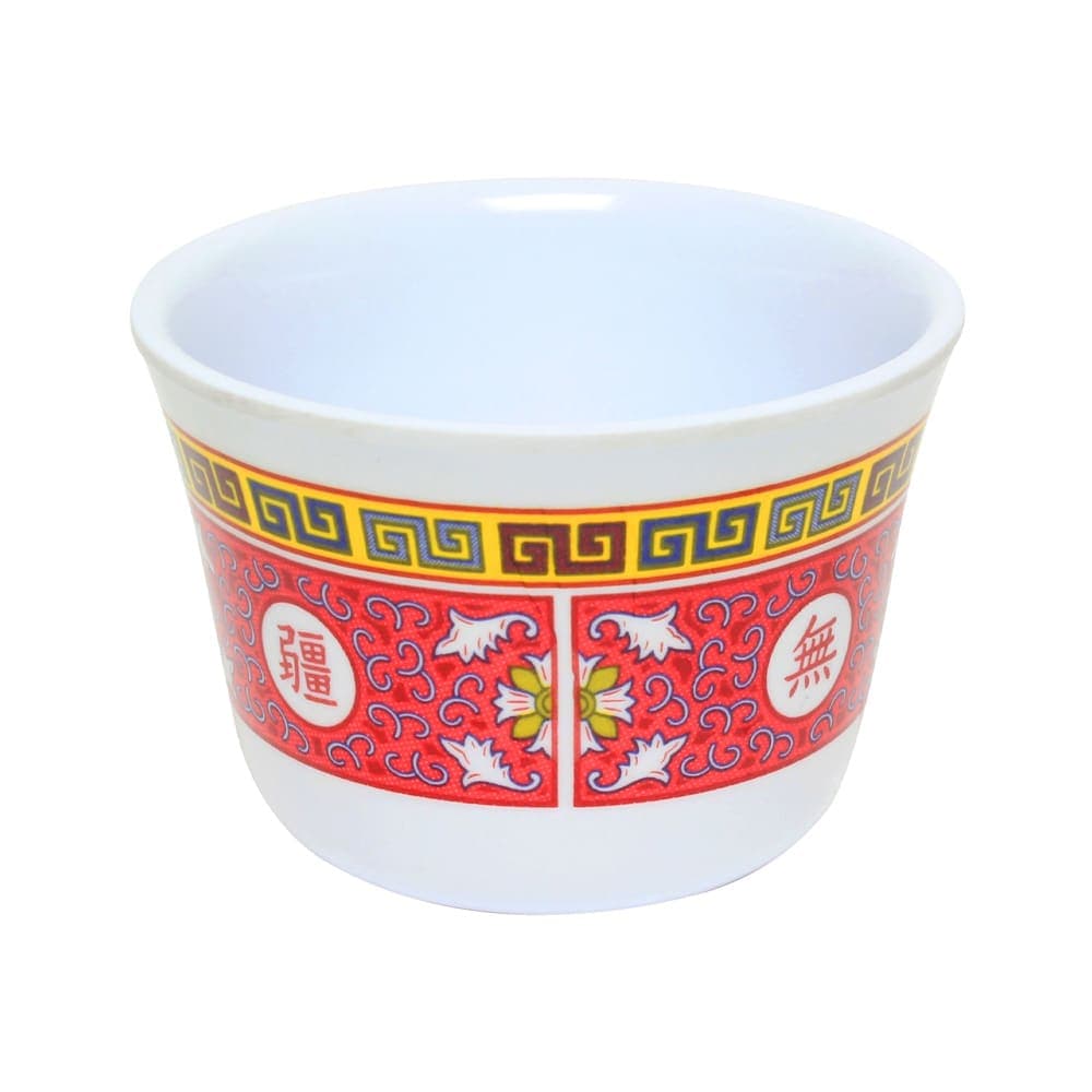 Thunder Group 9152TR 5 oz Melamine Tea Cup, Red/White