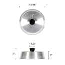 Thunder Group ALBC007 7" Grill Basting Cover w/ Bakelite Knob Handle, Aluminum thumbnail 2