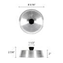 Thunder Group ALBC008 8" Grill Basting Cover w/ Bakelite Knob Handle, Aluminum thumbnail 2