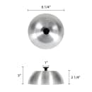 Thunder Group ALBD006 6" Dome Grill Basting Cover w/ Bakelite Knob Handle, Aluminum thumbnail 2