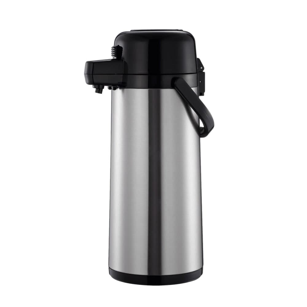 Thunder Group ASPS325 2 1/2 Liter Push Button Airpot - Stainless Steel Liner, Stainless