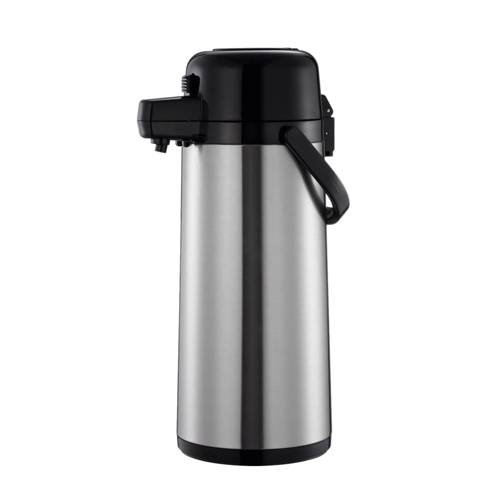 Thunder Group ASPS330 3 Liter Push Button Airpot - Stainless Steel Liner, Stainless