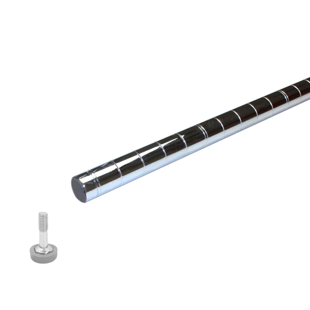 Thunder Group CMPC086 86" Stationary Chrome Post