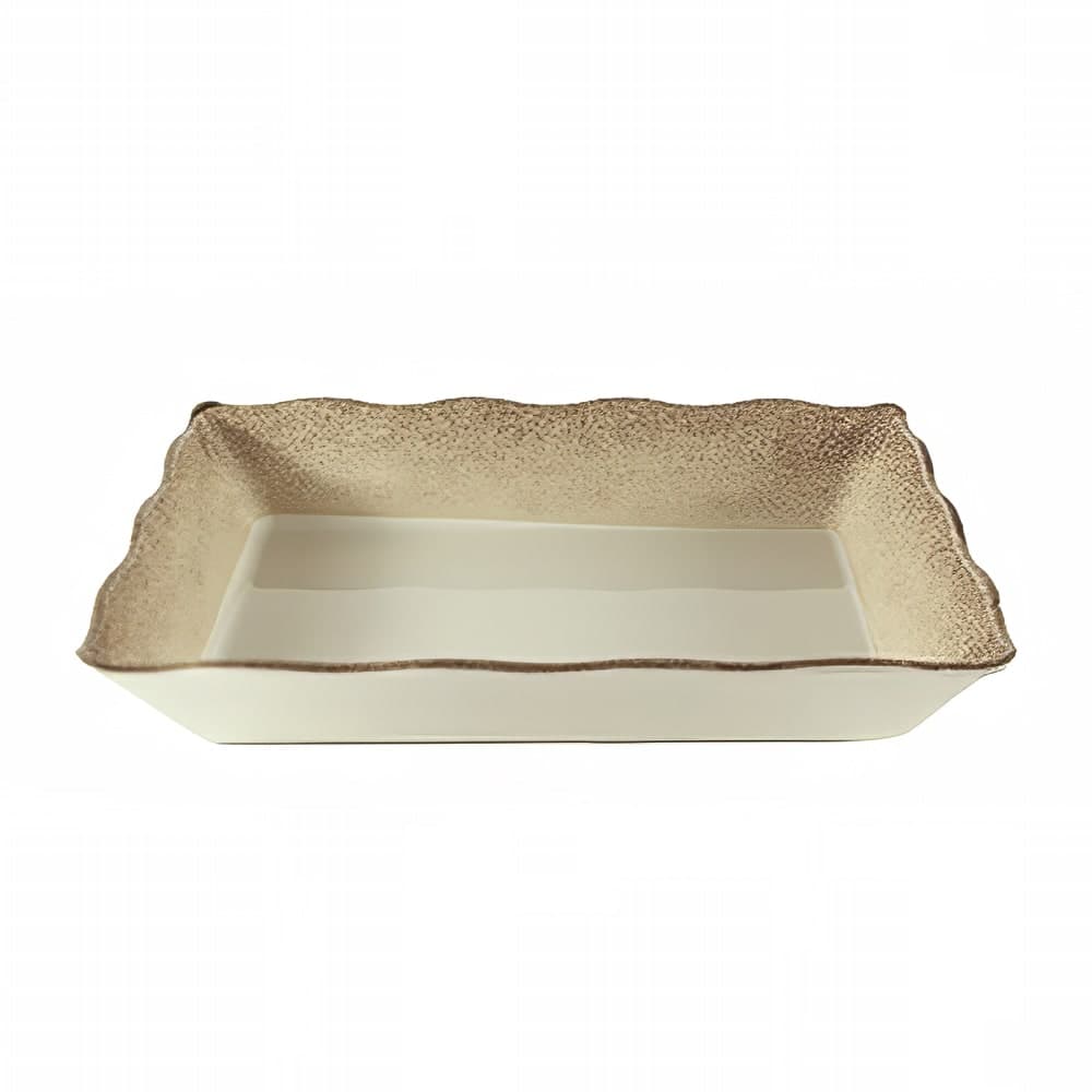 Thunder Group SD3314J Melamine Serving Tray - 13 3/4" x 9 1/2", Beige