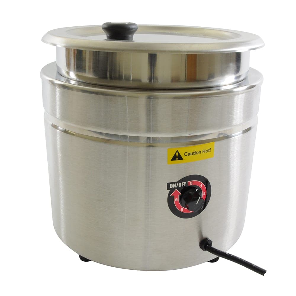 Thunder Group SEJ38000C 10 1/2 qt Countertop Soup Warmer w/ Adjustable Temperature Controls, 120v