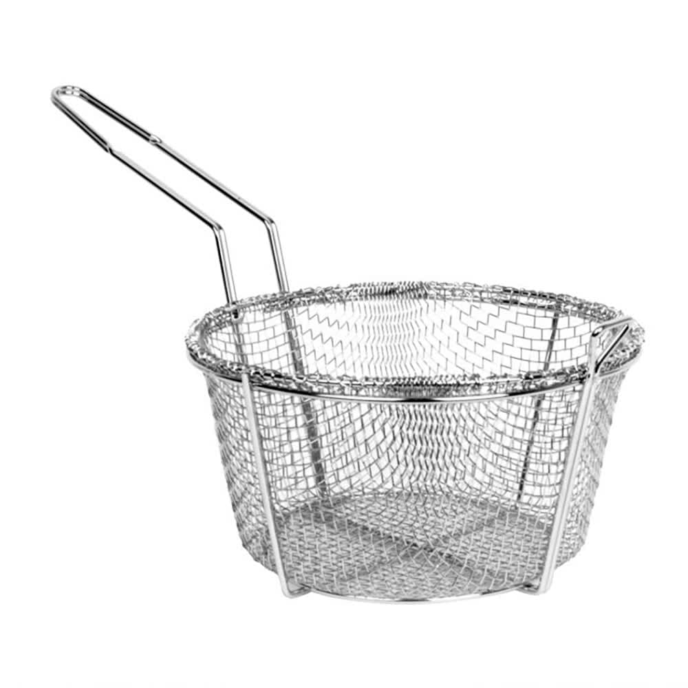 Thunder Group SLFB001 Fryer Basket w/ Uncoated Handle & Front Hook, 11 1/2"D x 5 1/2"H
