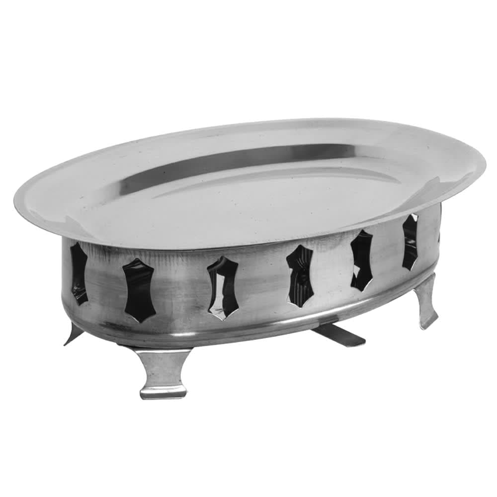 Thunder Group SLFD001 14" Oval Chafer Platter w/ Stand, Stainless Steel
