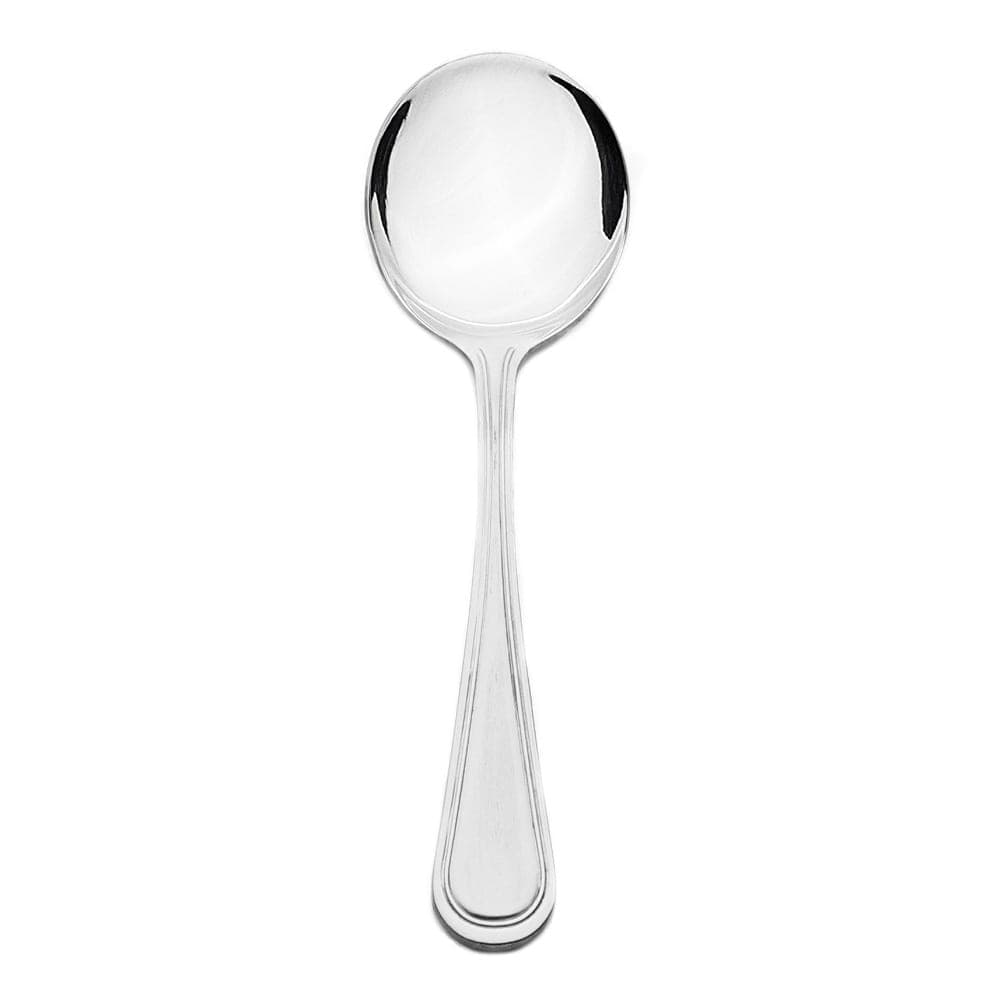 Thunder Group SLGD003 5 9/10" Bouillon Spoon with 18/0 Stainless Grade, Legend Pattern