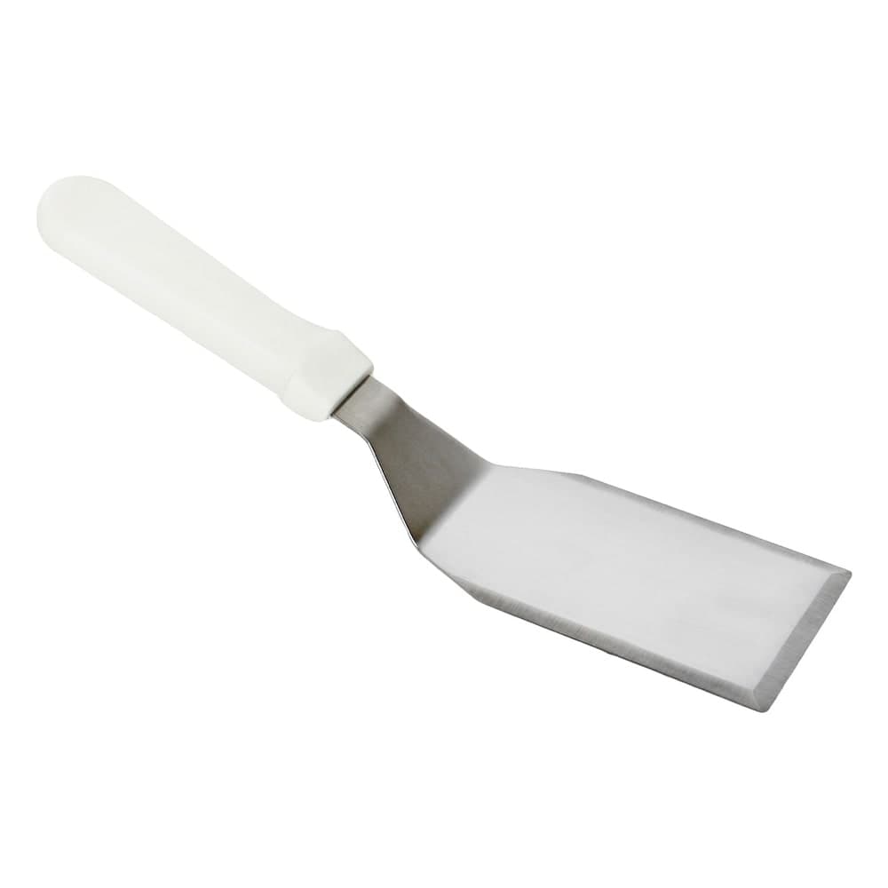 Thunder Group SLHT064P 12" Hamburger Turner w/ White Plastic Handle, Stainless Steel