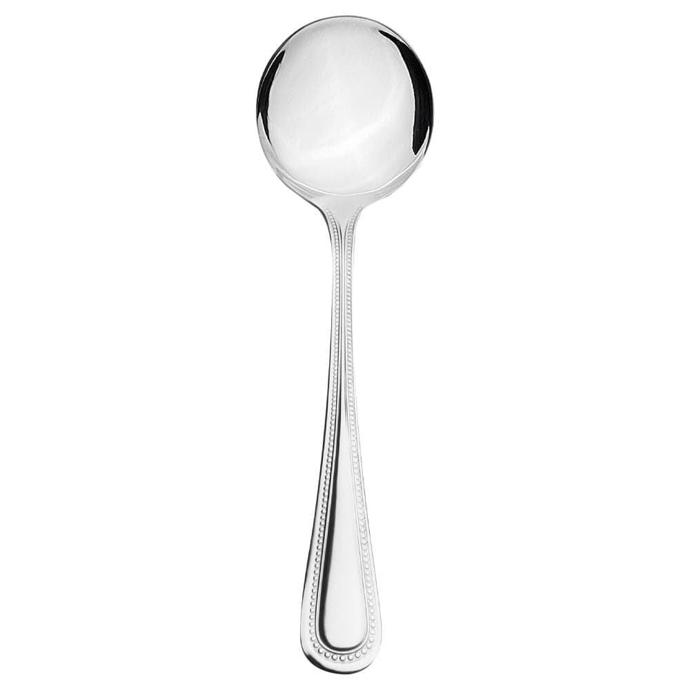 Thunder Group SLNP003 5 9/10" Bouillon Spoon with 18/0 Stainless Grade, Jewel Pattern