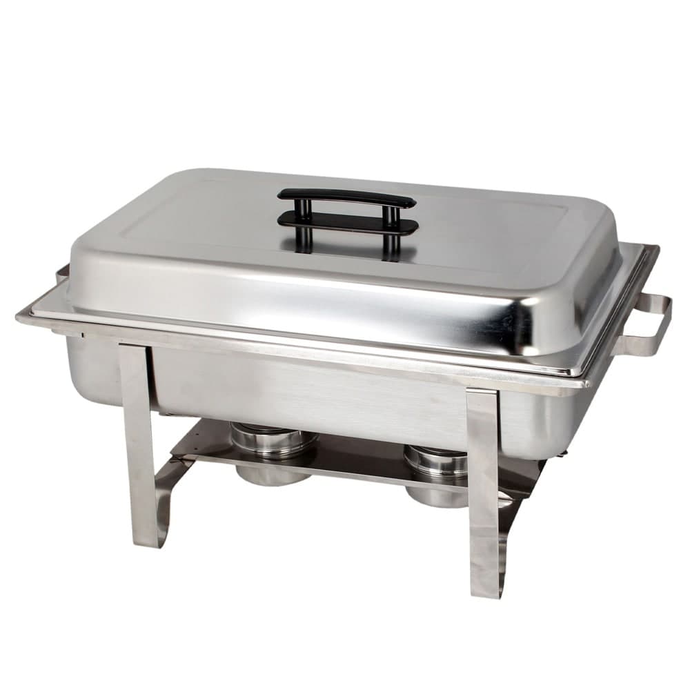 Thunder Group SLRCF001 Full Size Chafer w/ Lift Off Lid & Chafing Fuel Heat