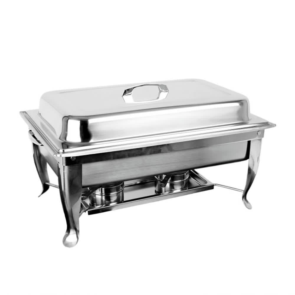 Thunder Group SLRCF005 Full Size Chafer w/ Lift Off Lid & Chafing Fuel Heat