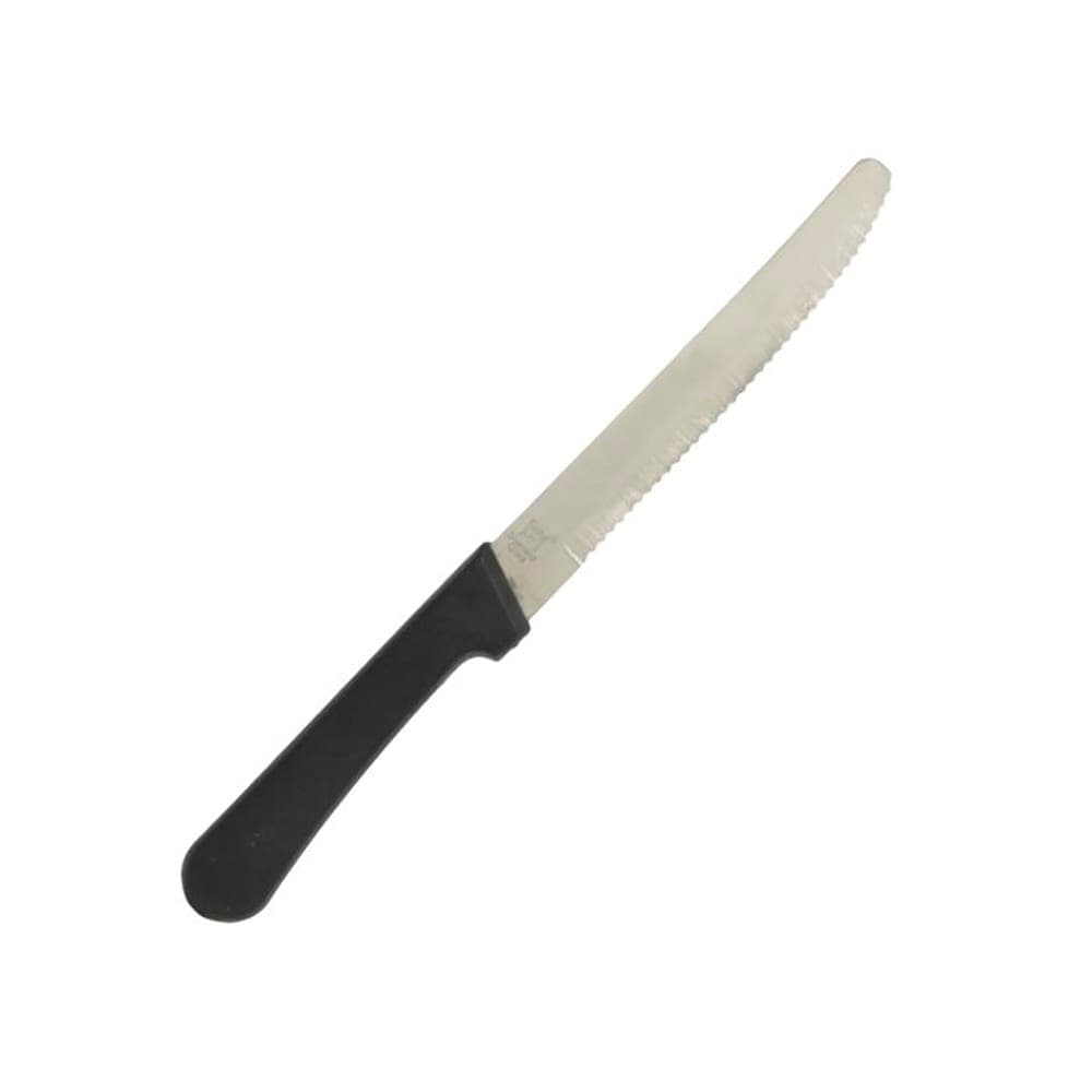 Thunder Group SLSK116 5" Steak Knife w/ Black Plastic Handle