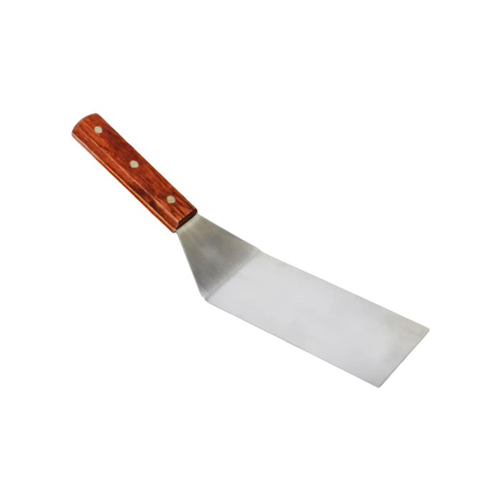 Thunder Group SLTWBT075 12 1/2" Turner w/ Wood Handle, Stainless Steel