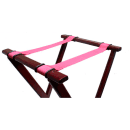 Thunder Group WDTHTS032 33 1/2" Folding Tray Stand - Acacia Wood, Mahogany thumbnail 2