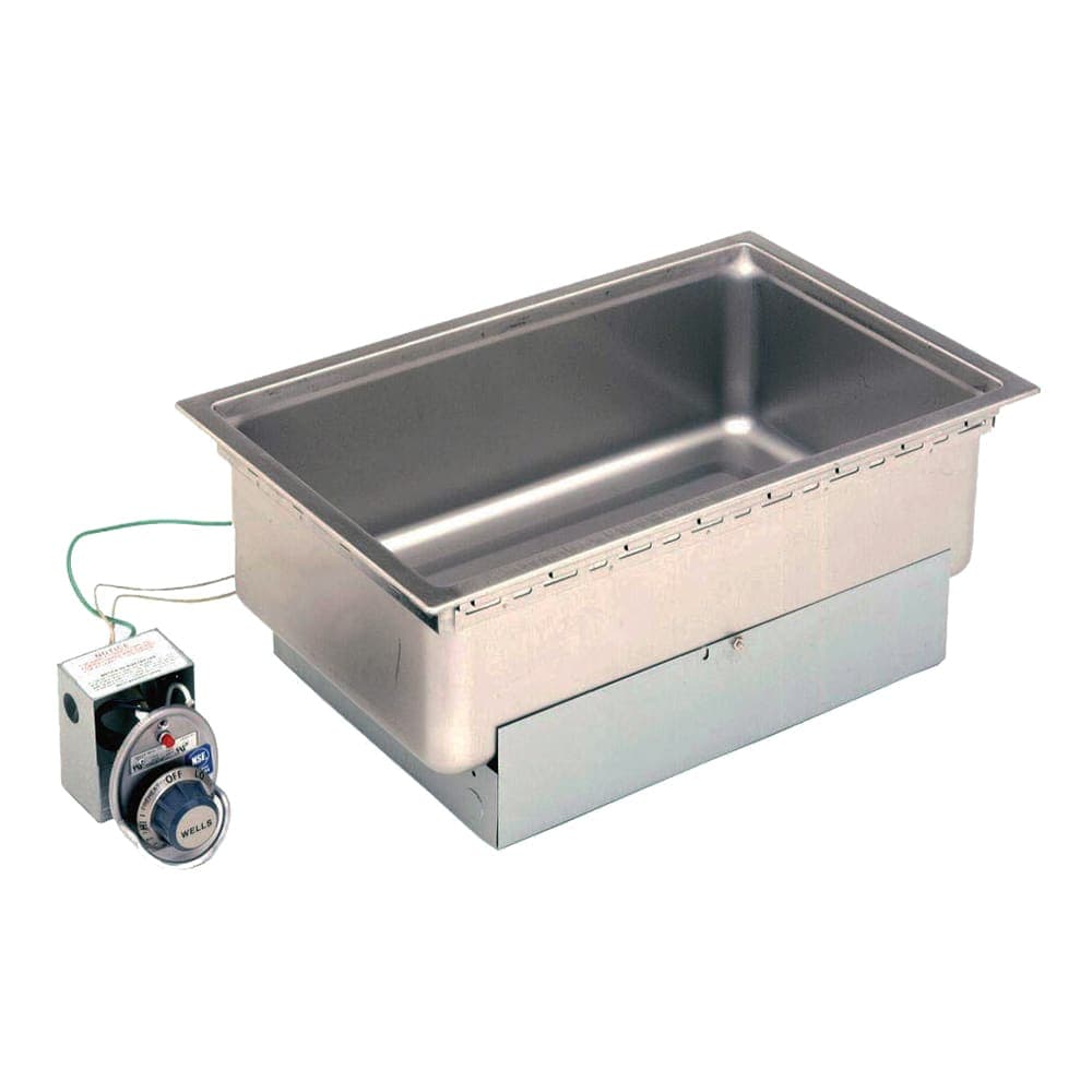 Wells SS-206ER Drop-In Hot Food Well w/ (2) Full Size Pan Capacity, 208-240v/1ph