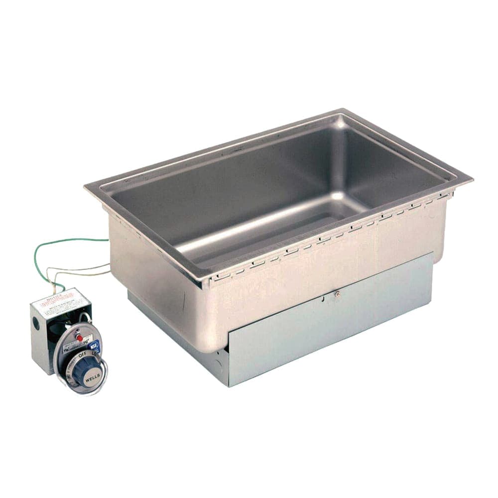 Wells SS-206TDU Built-In Food Warmer w/ Drain, 12"x20" Pan Opening, Thermostatic, 208-240v/1ph