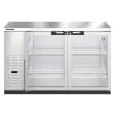 Hoshizaki BB59-G-S 59 1/2" Bar Refrigerator - 2 Swinging Glass Doors, Stainless, 115v thumbnail 2