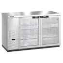Hoshizaki BB59-G-S 59 1/2" Bar Refrigerator - 2 Swinging Glass Doors, Stainless, 115v thumbnail 3