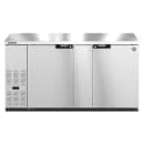 Hoshizaki BB69-S 69 1/2" Bar Refrigerator - 2 Swinging Solid Doors, Stainless, 115v thumbnail 2