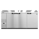 Hoshizaki BB80-S 80" Bar Refrigerator - 3 Swinging Solid Doors, Stainless, 115v thumbnail 2