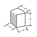 Hoshizaki C-80BAK-AD 14 7/8"W Nugget Undercounter Ice Machine - 92 lbs/day, Air Cooled, ADA, Gravity Drain, 115v thumbnail 5