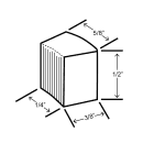 Hoshizaki C-80BAK-ADDS 14 7/8"W Nugget Undercounter Ice Machine - 92 lbs/day, Air Cooled, ADA, Gravity Drain, 115v thumbnail 4