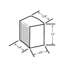 Hoshizaki C-80BAK-DS 14 7/8"W Nugget Undercounter Ice Machine - 92 lbs/day, Air Cooled, Gravity Drain, 115v thumbnail 2