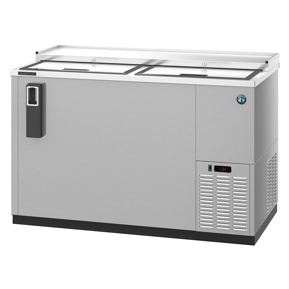 Hoshizaki CC50-S 50 1/2" Forced Air Bottle Cooler - Holds (704) 12 oz Bottles, Lid Locks, 115v