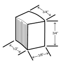 Hoshizaki DCM-500BWH 590 lb Countertop Water & Nugget Ice Dispenser - 40 lb Storage, Cup Fill, 115v thumbnail 4